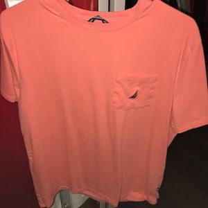 Nautica pocketed short sleeve shirt, size medium